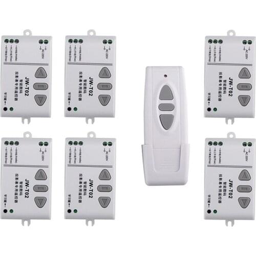 AC220V intelligent digital RF wireless remote control switch system for projection screen/garage door/blinds/shutters