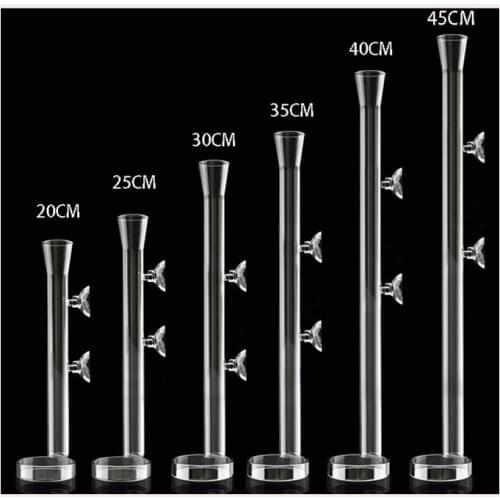 Aquarium glass feeder, transparent shrimp tube food feeder and round safety plate, various specifications and aquarium supplies