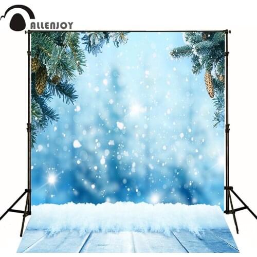 Alle joy photographic background snowflake winter wood tree snow baby cute photocall thin vinyl Christmas party