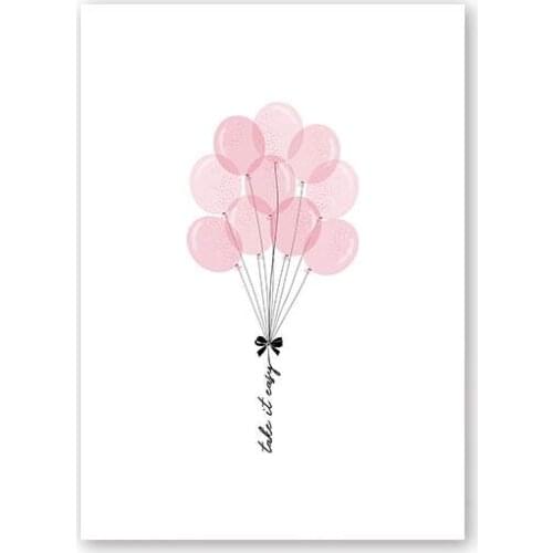 5D Diamond Painting Cute Ballerina Girl Pink Balloon Diamond Embroidery Wall Art Decoration For Girls Room Home Decoration