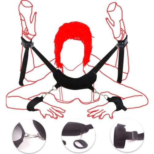BDSM Bondage Handcuffs Ankle Cuff Restraints Slave Adults Sm Games Fetish Straps Erotic Sex Toys For Woman Couples