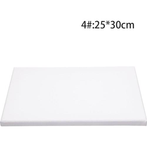 White Blank Square Artist Canvas Wooden Board Frame For Primed Oil Acrylic Paint L4MD