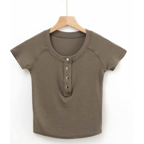 Женские футболки с коротким рукавом BRUSCREST China At AliExpress