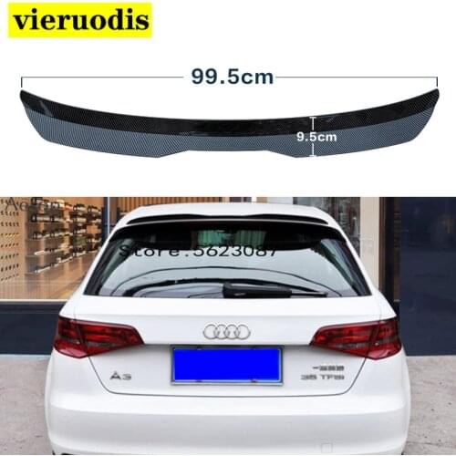 For Audi A3 S3 S Line A3 Hatchback 2014-2018 High Quality ABS Plastic Rear Roof Spoiler Trunk Wing Boot Cover Car Accessories