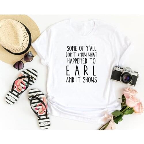 Earl T-Shirt Funny Graphic Korean Women Tshirt Fashion Casual Cotton Round Neck Female Short Sleeve Top Tees Drop shipping