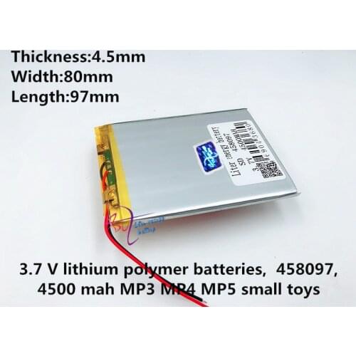 Best battery brand 458097 3.7V 4500mAH Li-ion Polymer lithiumion battery for 7,8,9 inch tablet PC D70pro II
