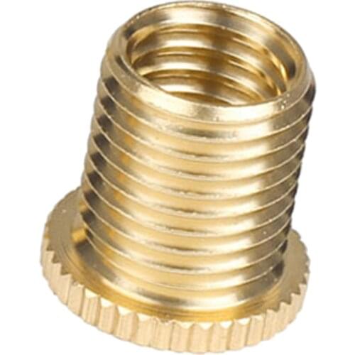 M10*1.5mm Threaded Aluminum Alloy Mounting Nuts Insert Gear Shift Head connector Nut for Manual Car Gear Shift Knob Gold