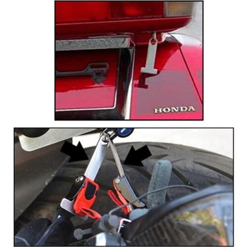 Motorcycle Open Face Helmet Lock Quick Release Buckle Fastener Secure Silver