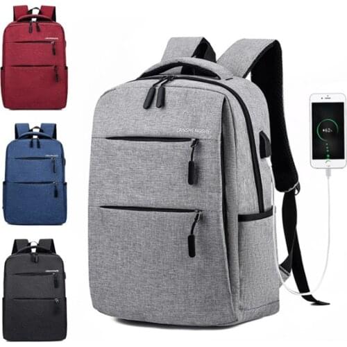 2021 Fashion USB Mens Business Computer Backpack Anti Theft Nylon Boys Travel SchoolBag Storage For Teenager With Charging