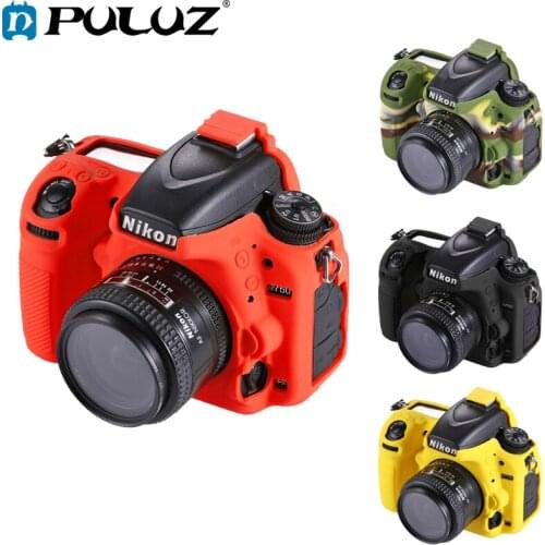PULUZ Soft Silicone Protective Case For Nikon D750 Hollow Design Cover Case For Nickon Camera Bag