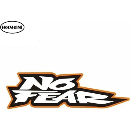 HotMeiNi 13cm x 3.9cm for No Fear Car Stickers Vinyl JDM Waterproof RV VAN Fine Decal 3D Car Accessories Graphics Cartoon