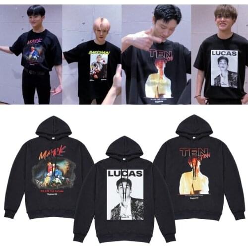 New Kpop SuperM 1st Mini Album Hoodie Sweatshirt Photo Printed We Are The Future Pullover unisex sweatshirts