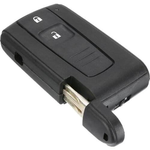 New Arrival 1pc 2 Button Open Lock Remote Key Fob Case Shell + Battery For Toyota Corolla Prius Verso
