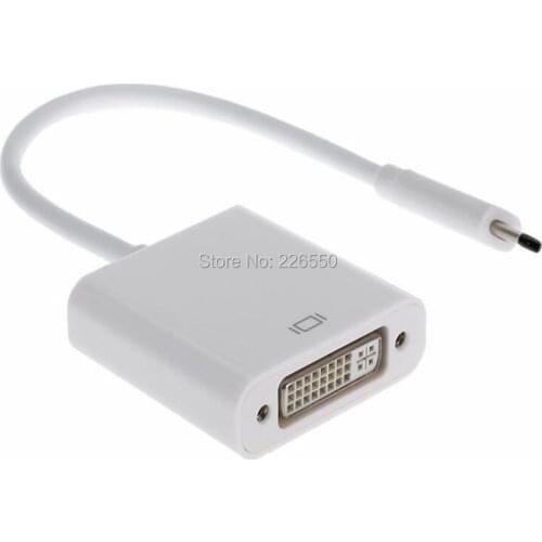 New Arrival USB-C USB 3.1 Type C Male to DVI Female 1080P Display Monitor Adapter Convertor Connector Cable for Mac Macbook
