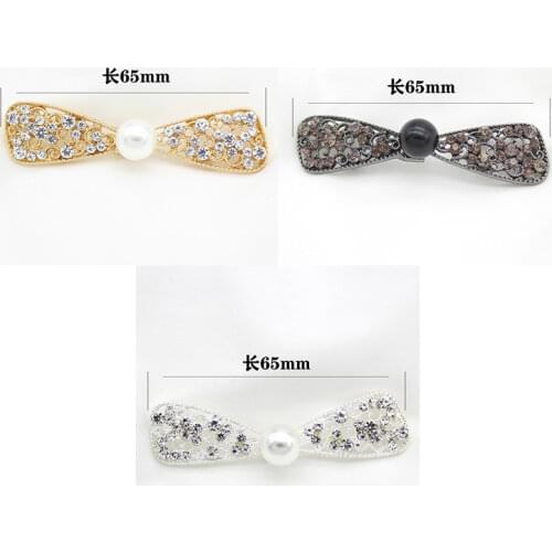 One Pair Shiny Alloy Cardigan Collar Clips Holder Women Decor Crystal Cape Cloak Clasps Fasteners Buckle Brooch Clip