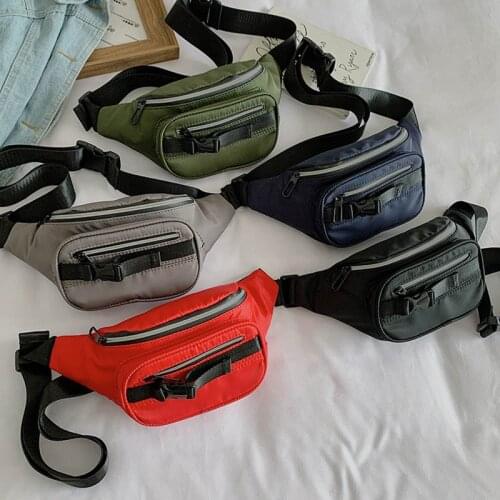 Casual Women Chest Bag Hip Fanny Pack Multi-Function Crossbody Pouch Nylon Travel Outdoor Messenger Bag Unisex Belt Waist Pack