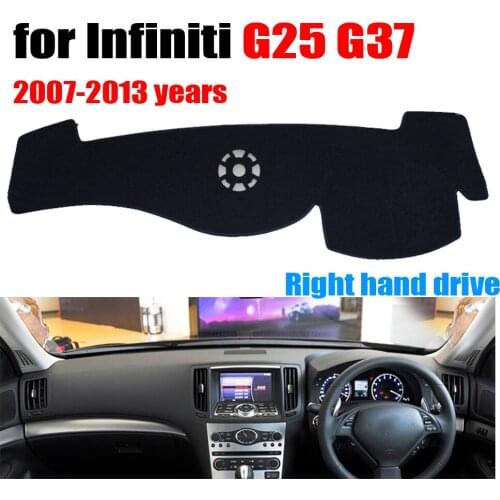 Car dashboard covers mat for Infiniti G25 G37 2007-2013 years Right hand drive dashmat pad dash cover auto dashboard accessories