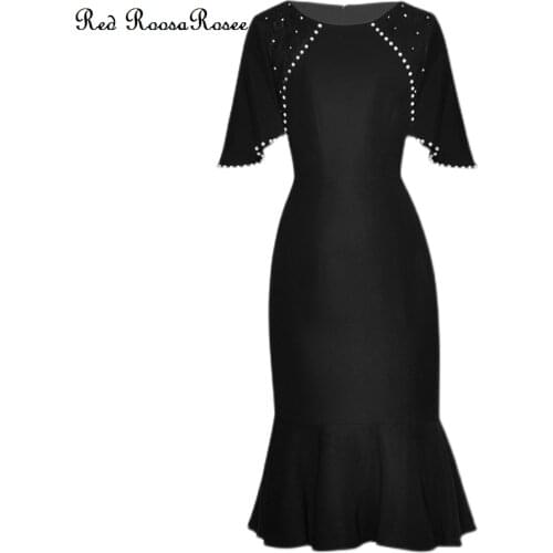 Черные летние платья Red RoosaRosee China At AliExpress