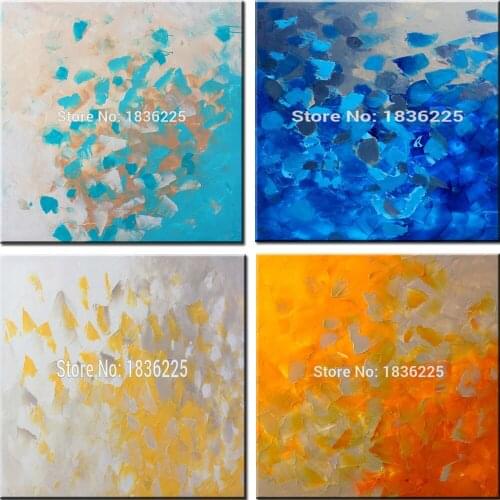 Handmade simple modern oil painting on canvas high quality color abstract canvas paintings for living room decor art