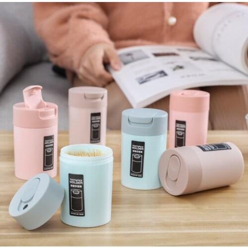 Northern Europe Portable Toothpick Holders Household Restaurant Bar kitchen Plastic Storage Box Dining Table Decoration Supplies