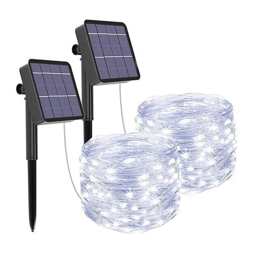 Led Outdoor Solar String Lights Fairy Holiday Christmas For Christmas, Lawn, Garden, Wedding, Party and Holiday