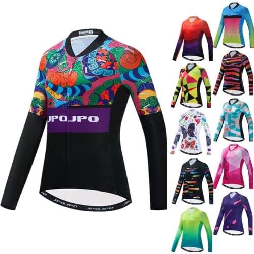 Weimostar Cycling Jersey Long Sleeve Women Mountain Bike Cycling Clothing Maillot Ciclismo Autumn Bicycle Clothes Cycle Wear