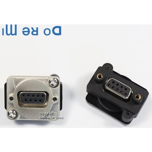 VGA DB15 data cable connector plug DB9 Plug Panel mounting D type connector 3 row 9 15pin port socket female adapter