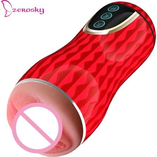 Waterproof Male Masturbator Cup Adult Sex Toys Male Masturbator Manual Realistic Vagina Pussy Sex Toys for Men