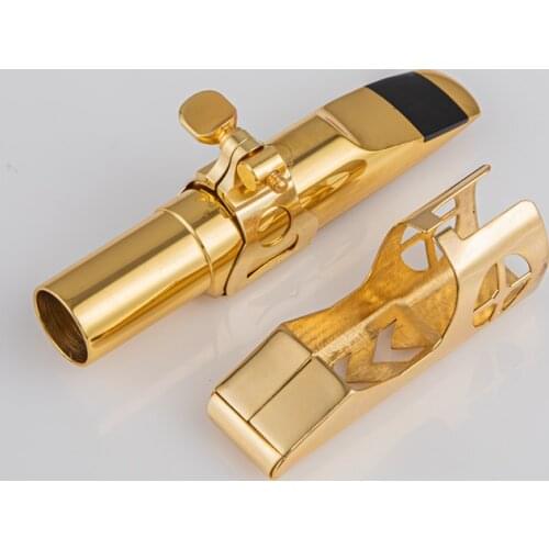 High Quality Professional Tenor Soprano Alto Saxophone Metal Mouthpiece Gold Plating Sax Mouth Pieces Accessories Size 56789