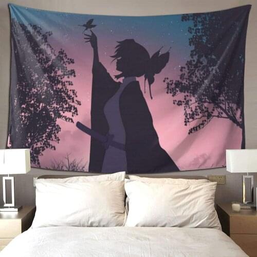 Japanese Tapestry Anime Wall Hanging Cartoon Wall Tapestries Blanket Home Decorations for Living Room Bedroom Dorm Decor Tapiz
