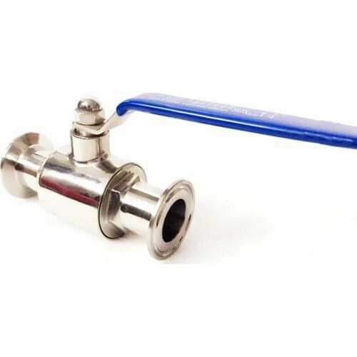 Fit 25mm 1" Pipe OD x 1.5" Tri Clamp Sanitary Ball Shut Off Valve SUS 304 Stainless Beer Brewing Home Factory
