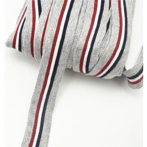 10yards Cotton Webbing Striped Strap thick DIY Clothes bag/belt making tape