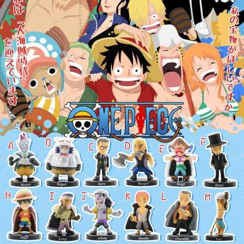 12pcs/set Anime One Piece Mini Anime Figurines PVC Action Figure Collectible Model Childrens Toys Doll Decoration Ornaments