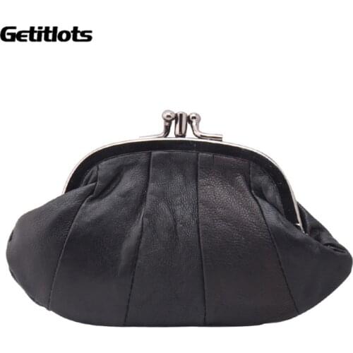 Small handbag Vintage Leather Women Mini Kawaii Wallet Money Bags Baby Girl Clear Purse Kids Coin Wallet Key Holder Card Cover