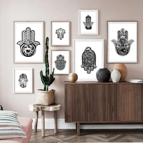 Abstract Style Black and White Objects Canvas Painting Wall Art Nordic Posters and Prints Wall Pictures for Living Room Decor