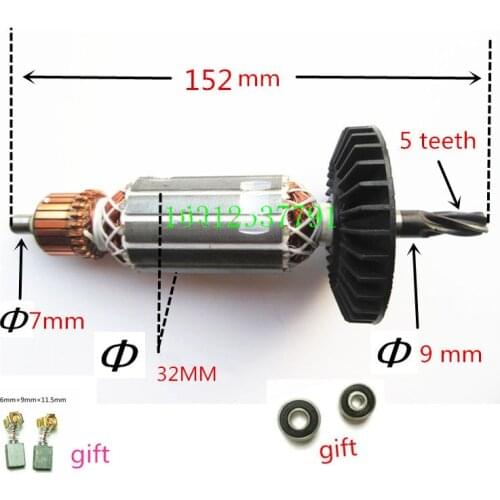 AC220-240 5 Teeth Armature Rotor Replace for MAKITA HR2451 HR2450 HR2450A HR2450T HR2440 HR2455 HR2450 HR2450FT HR2450F Engine