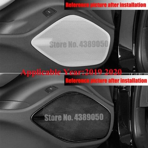 For Cadillac CT5 2019 2020 Accessories Stainless Steel Auto Interior Door Speaker Audio Horn Cover Trim Frame Car Styling 1Pcs