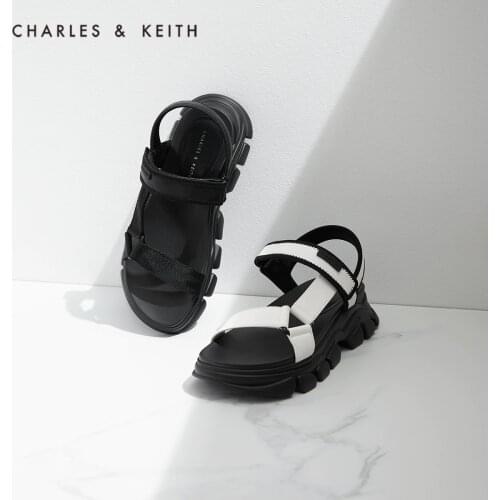 CHARLES&KEITH New Arrival for Summer 2021 CK1-70380869 Ladies Platform Casual Open Toe Sandals