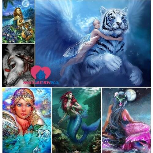 Diy Diamond Painting Full Square/Round completely 5D Diamond Embroidery Fairy Painting Rhinestones For Home Decoration Gift Girl