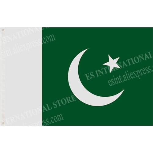 Pakistan Flag National Polyester Banner Flying150* 90cm 3ft x 5ft flag All over the world Worldwide outdoor