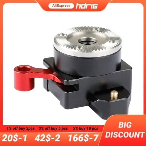 HDRIG Aluminum QR Quick Release Swat NATO Clamp With M6 ARRI Rosette Mount Adapter NATO Safety Rail for Camera Cage