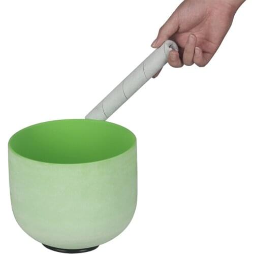 Crystal Singing Bowl Sheepskin Mallet Stick Beater Professional Buddha Sound Bowl Striker With Rubber Ring Yoga Meditation