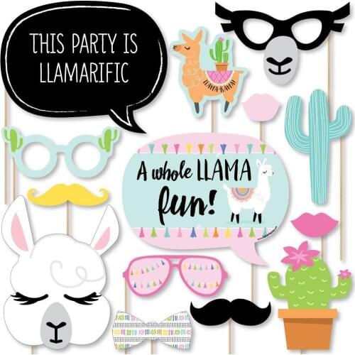 Creative Cartoon Flamingo Mermaid Unicorn Alpaca Birthday Wedding Party Photography Photo Party Props Decoration Party Supplies