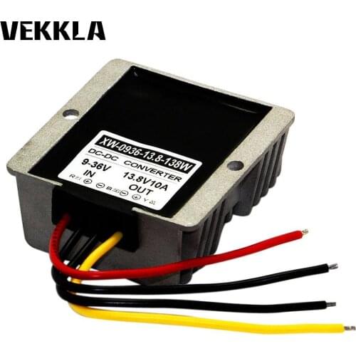NEW Waterproof Shockproof LED car display DC 9V/36V To 13.8V 10A 138W Step Up/Down Power Regulator Converter Module