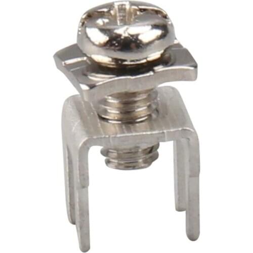 PCB Terminal M4 PC Board Holder Screw Terminals 100PCS