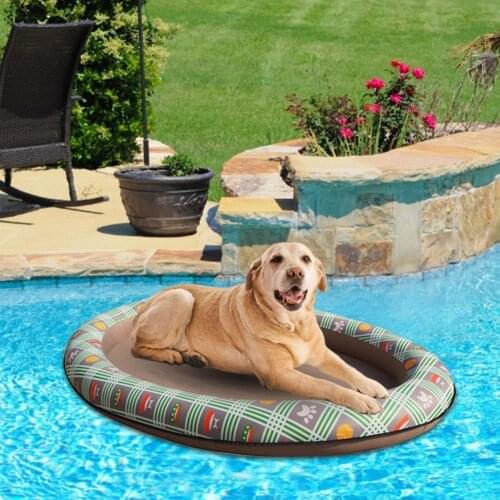 Dog Pool Float Pet Water Toy Swimming Pool Floating Row Bed Inflatable Beach Toy Summer Swimming Ring Dog Swimming Pool