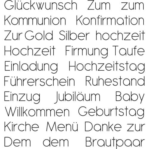 CLEAR STAMP German DIY Scrapbook Card album paper craft silicon rubber roller transparent stamps LK13