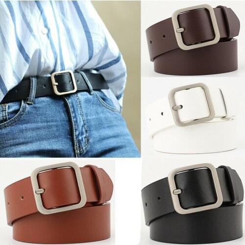 Women Belt Classic Fashion Solid Genuine Leather Waistband Wide Strap Belts For Dress Pants