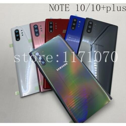 Samsung Galaxy Note 10 N970 NOTE10+ Plus N975 N975F Glass Battery Back Cover Door Housing Replacement