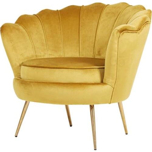 Net red single pink simple Korean clothing shop sofa chair beauty salon leisure shell small sofa